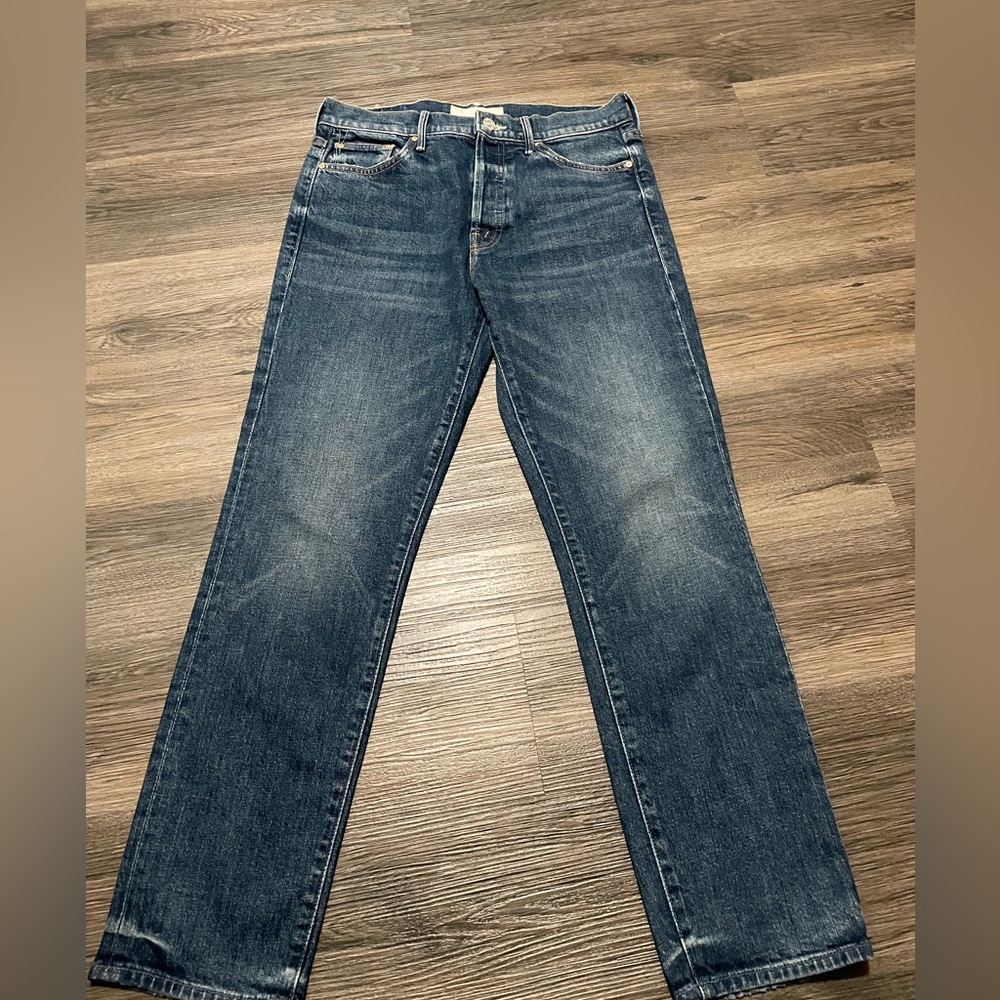 MOTHER The Trickster Ankle Straight Leg Jean